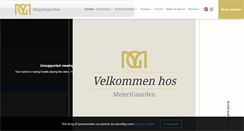 Desktop Screenshot of mejerigaarden.com